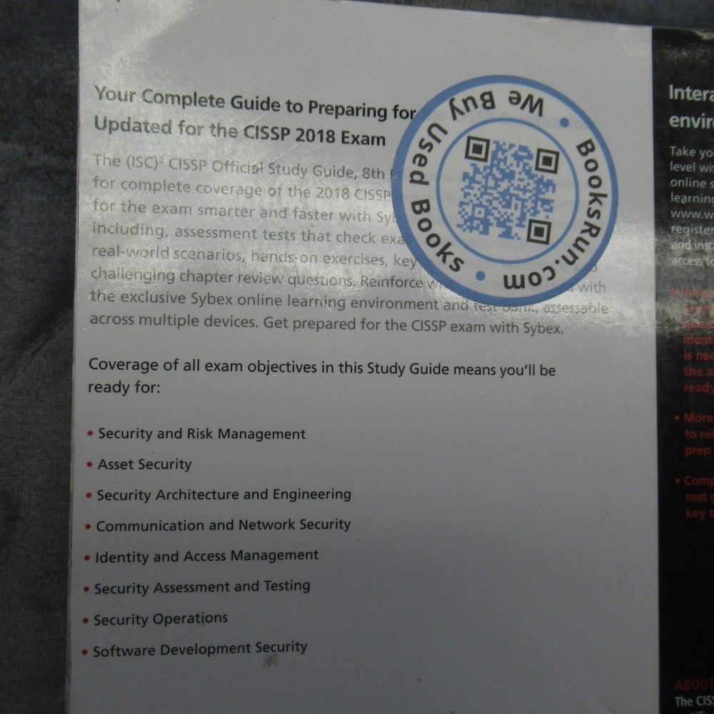 2 Books‎ ISC CISSP Certification Exam Study Guide Official Practice Tests - Picture 16 of 16